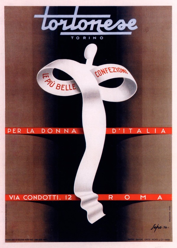 Tortonese Torino fashion poster  Print
